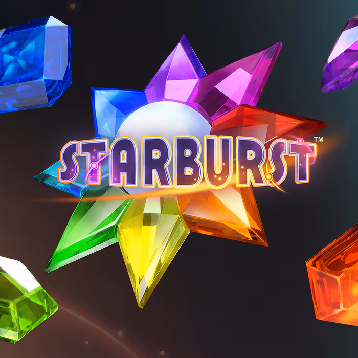 Starburst slot game - classic gem-themed slot with expanding wilds and re-spins